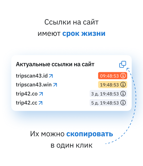 Сайт Tripscan на смартфоне
